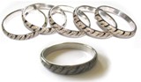 Snake Skin Bangles - Black and wWite