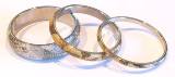 Snake Skin Bangles - Natural